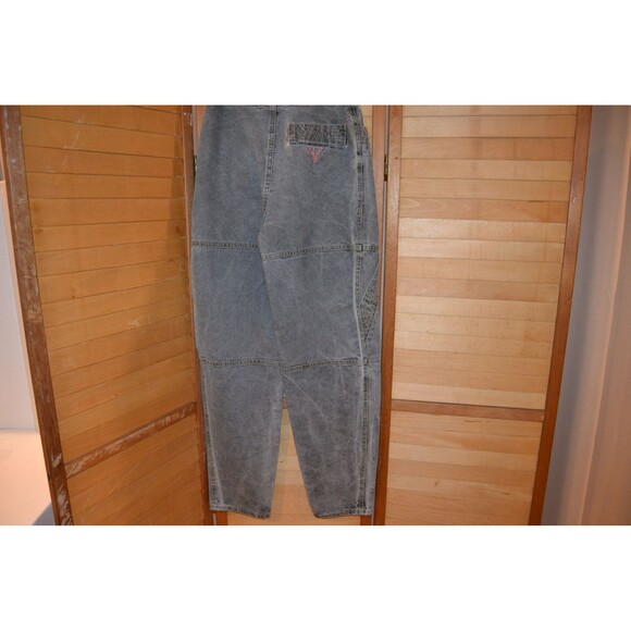 Vintage Jeans Guess Georges Marciano Gray with Gold Thread High Waist - Picture 3 of 7